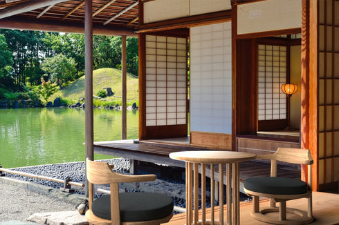 まどか 和室低座椅子 φ500 NT色