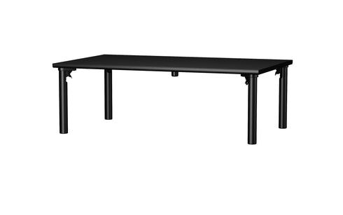 くつろぎ システムテーブル 150船底 BK色