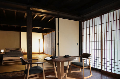 くつろぎ-ラウンドテーブル100-60 NT色