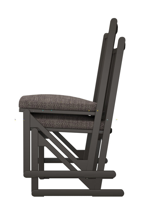 しき 和室イスBK色 グレイ