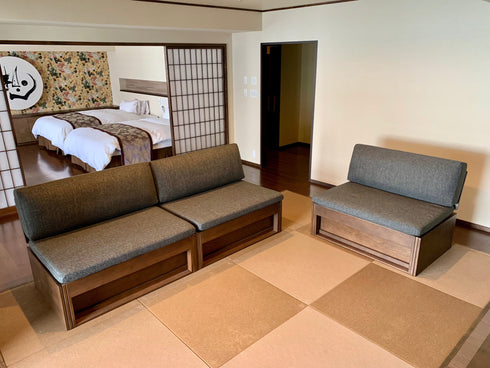 くつろぎ ソファベッドII 背板 DB色 + ソファベッド用 クッションセット