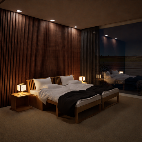 くつろぎ ソファベッドII 格子 NT色