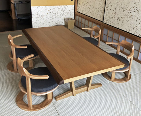 まどか 和室低座椅子 φ450 DB色