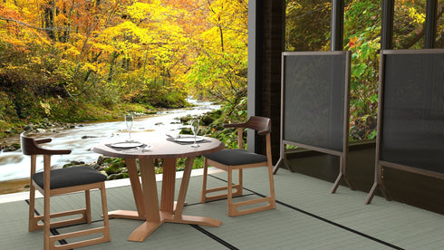 くつろぎ-ラウンドテーブル100-50 NT色