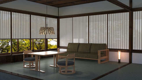 まどか 和室机1000-800 Oak DB色