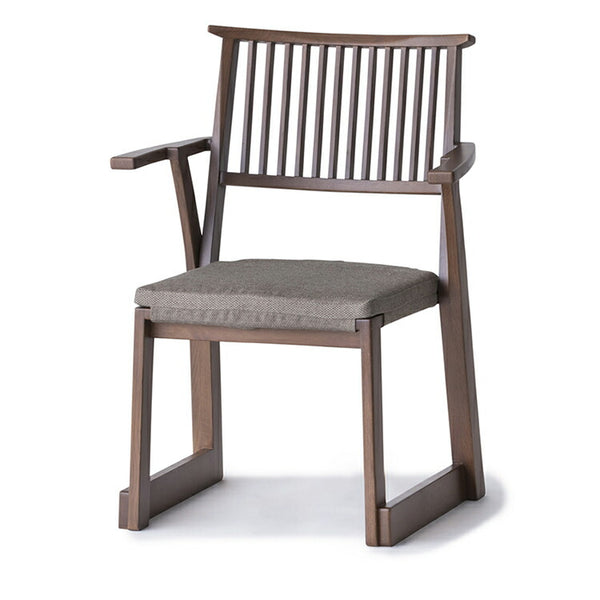 【在庫限り特価品】なごみ-アームチェアH DB色