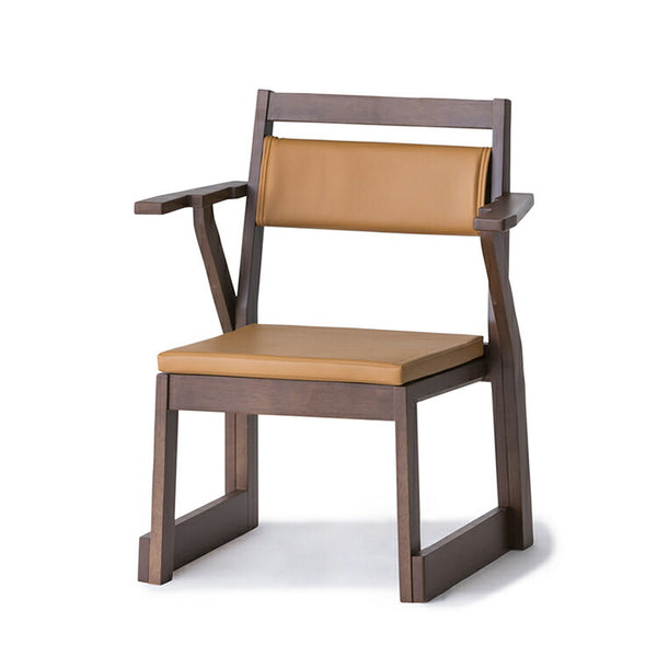 【在庫限り特価品】ゆめみ-アームチェア背張L DB色