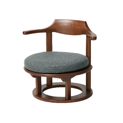 まどか 和室低座椅子 φ500 DB色