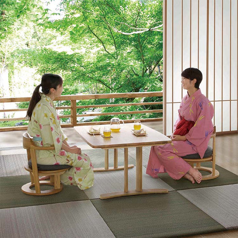 まどか 和室低座椅子 φ500 DB色