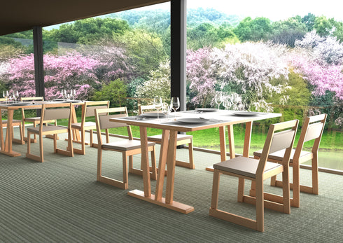 ゆめみ-サイドチェア背張L NT色