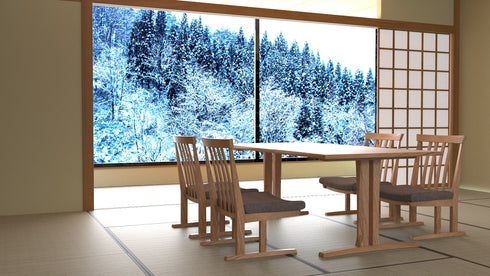 たのし-サイドチェアH DB色テール85