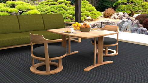 まどか 和室低座椅子 φ450 DB色