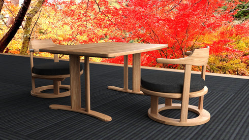 まどか 和室低座椅子 φ450 NT色